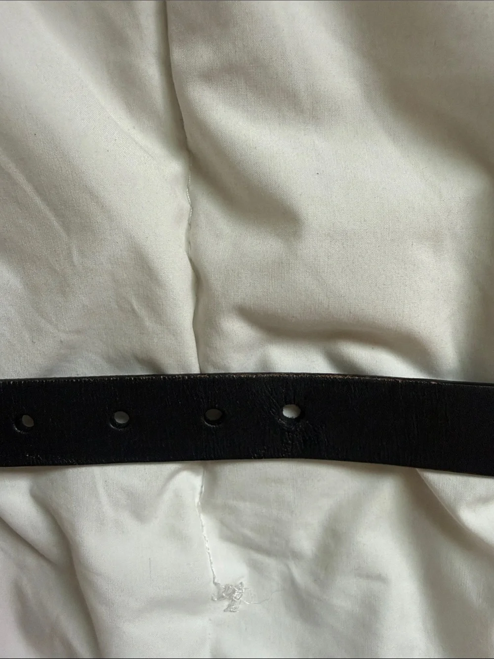 Banana Republic Black Leather Belt with Silver Buckle